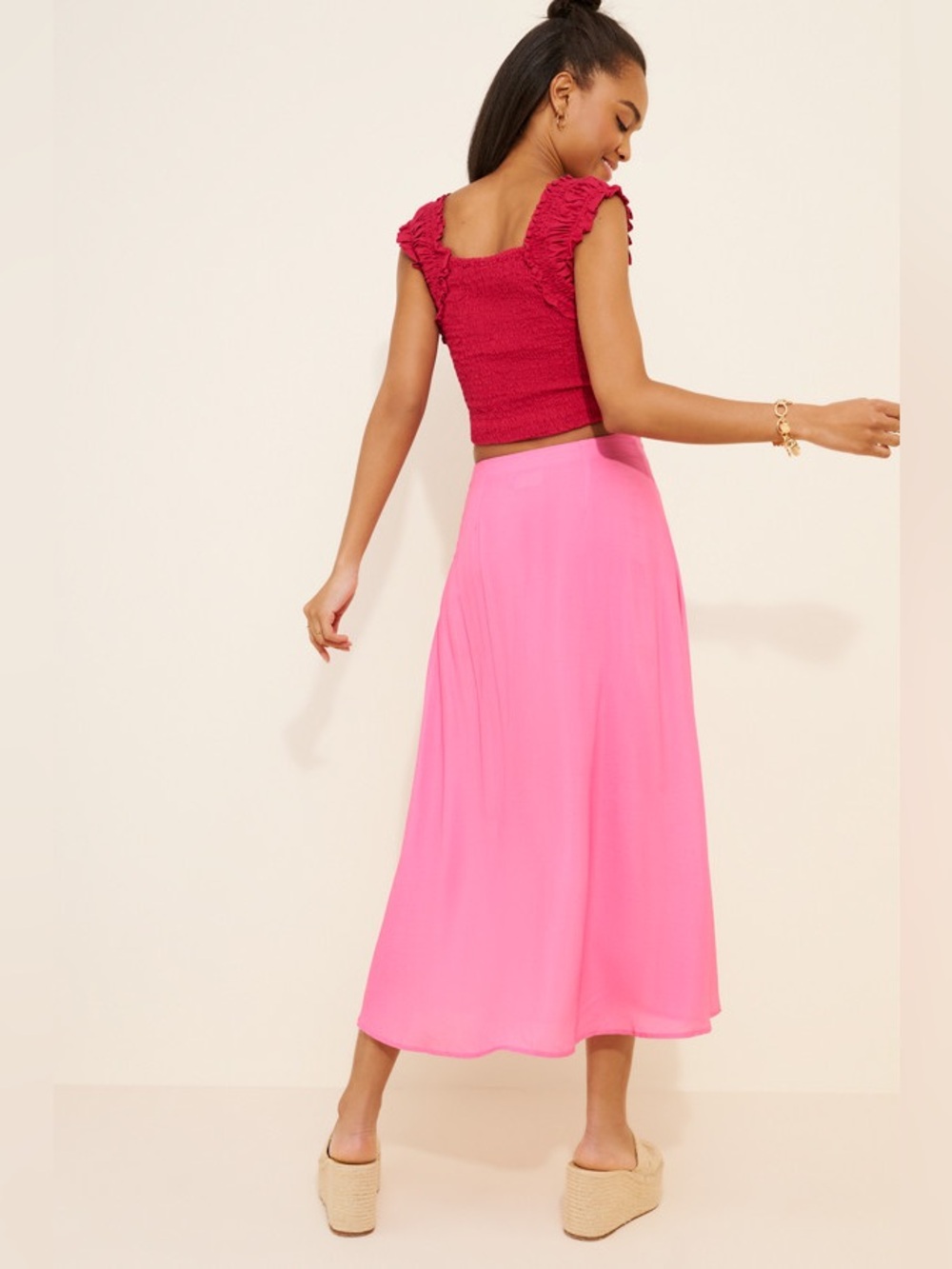 Farm Rio Rose Motif Maxi Skirt - Picture 3 of 8